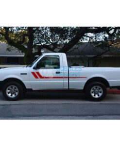 Decal Vinyl Design For Ford Ranger Regular Cab 1998 - 2012 Red