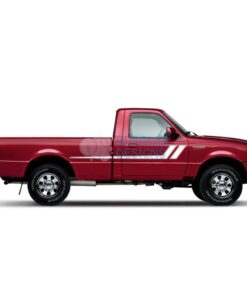 Decal Vinyl Design For Ford Ranger Regular Cab 1998 - 2012 White