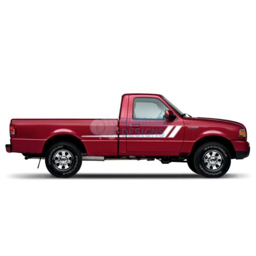 Decal Vinyl Design For Ford Ranger Regular Cab 1998 - 2012 White