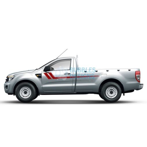 Decal Vinyl Design For Ford Ranger Regular Cab 2011 - Present Red