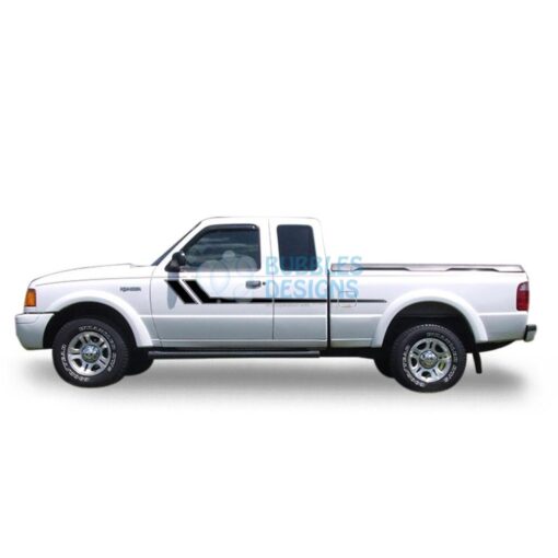 Decal Vinyl Design For Ford Ranger Super Cab 1998-2012 Black