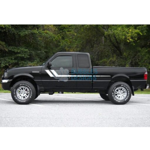 Decal Vinyl Design For Ford Ranger Super Cab 1998-2012 White