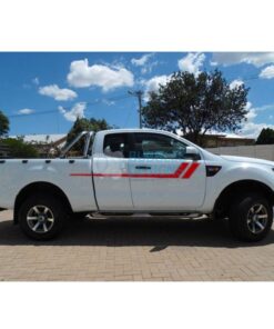 Decal Vinyl Design For Ford Ranger Super Cab 2011 - Present Red