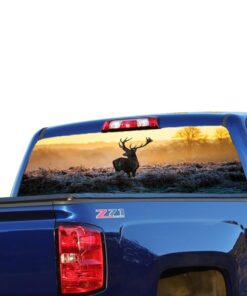 Deer 1 Perforated for Chevrolet Silverado decal 2015 - Present
