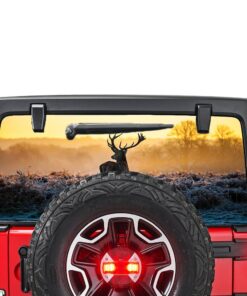 Wild Deer Perforated for Jeep Wrangler JL, JK decal 2007 - Present