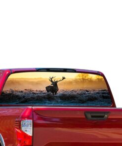 Deer 1 Perforated for Nissan Titan decal 2012 - Present