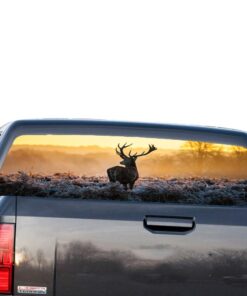 Deer 2 Perforated for GMC Sierra decal 2014 - Present