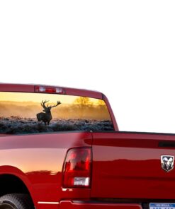 Deer 1 Perforated for Dodge Ram decal 2015 - Present