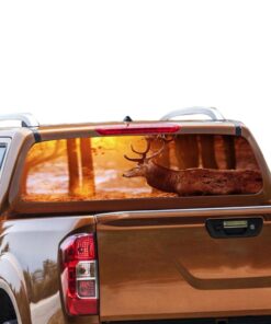 Deer 2 Rear Window Perforated for Nissan Navara decal 2012 - Present
