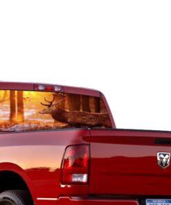 Deer 2 Perforated for Dodge Ram decal 2015 - Present