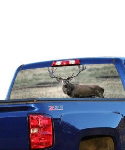 Deer 3 Perforated for Chevrolet Silverado decal 2015 - Present
