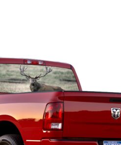 Deer 3 Perforated for Dodge Ram decal 2015 - Present