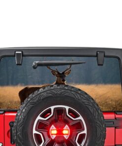 Deer Perforated for Jeep Wrangler JL, JK decal 2007 - Present