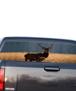 Deer 1 Perforated for GMC Sierra decal 2014 - Present