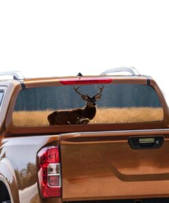 Deer Rear Window Perforated for Nissan Navara decal 2012 - Present