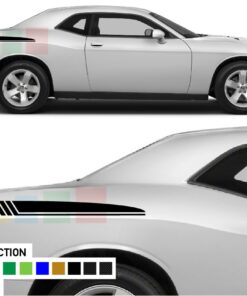 Rear Quarter Panel Stripes Decal Vinyl For Dodge challenger  SRT8 2008 - Present