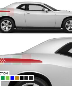 Rear Quarter Panel Stripes Decal Vinyl For Dodge challenger  SRT8 2008 - Present