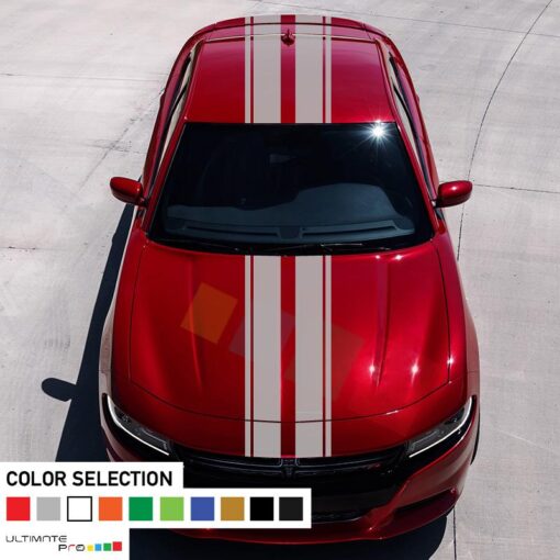 Decal Vinyl Body Stripe Kit For Dodge Charger SRT RT 2011 - Present