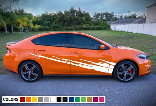 Side Door Stripe Kit pattern Decal For Dodge Dart 2015 - Present