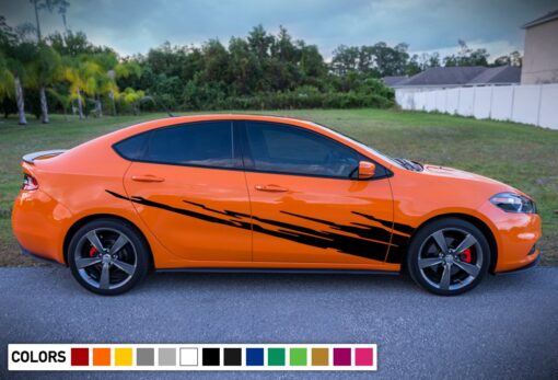 Side Door Stripe Kit pattern Decal For Dodge Dart 2015 - Present