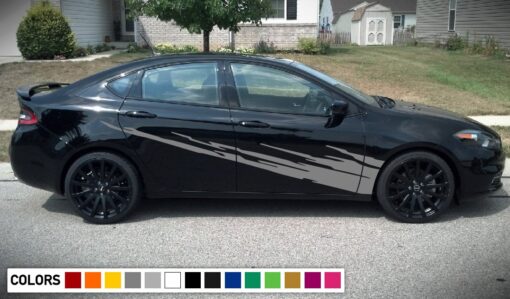 Side Door Stripe Kit pattern Decal For Dodge Dart 2015 - Present