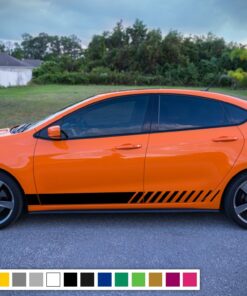 Lower Side Door Stripes Decal Vinyl For Dodge Dart 2015 - Present