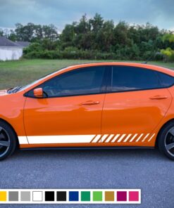 Lower Side Door Stripes Decal Vinyl For Dodge Dart 2015 - Present