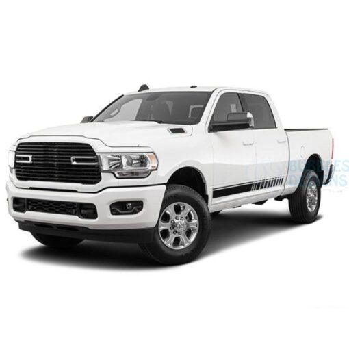 Door Side Stripes Decals Graphics Vinyl For Dodge Ram Crew Cab 3500 Bed 64 Side Door Sticker