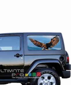Rear Window Eagle 1 Perforated for Jeep Wrangler JL, JK decal 2007 - Present