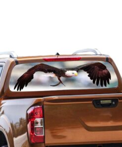 Eagle Rear Window Perforated for Nissan Navara decal 2012 - Present