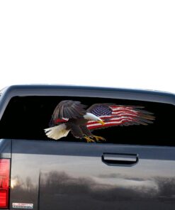 USA Eagle Perforated for GMC Sierra decal 2014 - Present