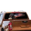 USA Eagle Rear Window Perforated for Nissan Navara decal 2012 - Present