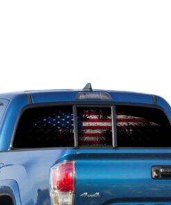 USA Eagle 1 Perforated for Toyota Tacoma decal 2009 - Present