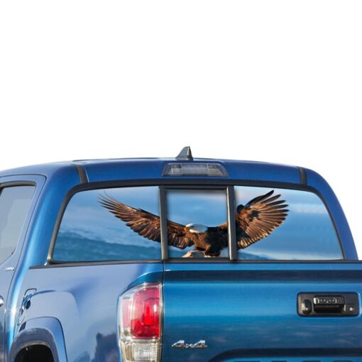 USA Eagle 1 Perforated for Toyota Tacoma decal 2009 - Present