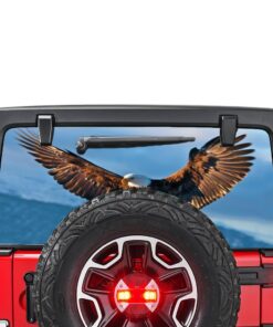 Flying Eagle Perforated for Jeep Wrangler JL, JK decal 2007 - Present