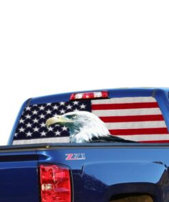 USA Eagle Perforated for Chevrolet Silverado decal 2015 - Present