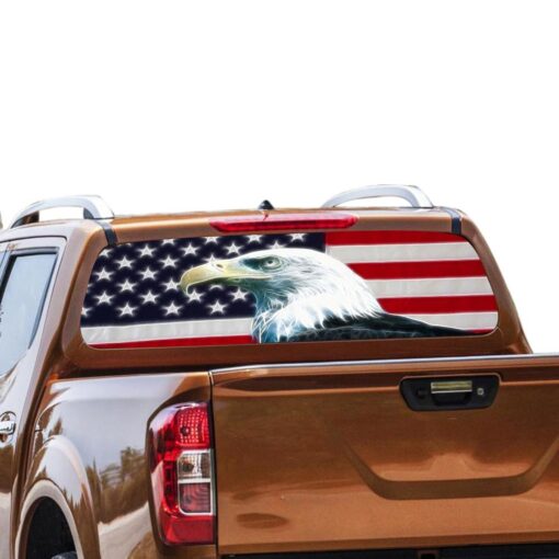 Eagle USA Rear Window Perforated for Nissan Navara decal 2012 - Present