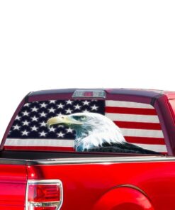 USA Flag Eagle Perforated for Ford F150 Decal 2015 - Present