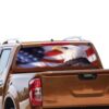 Eagle USA Flag Rear Window Perforated for Nissan Navara decal 2012 - Present