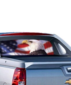 USA Eagle 1 Perforated for Chevrolet Avalanche decal 2015 - Present