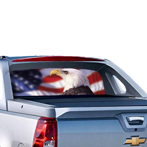 USA Eagle 1 Perforated for Chevrolet Avalanche decal 2015 - Present