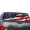 Flag USA Perforated for GMC Sierra decal 2014 - Present