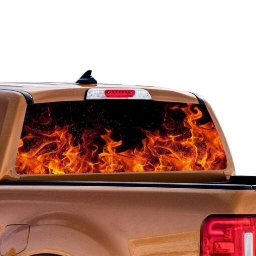 Flames Perforated for Ford Ranger decal 2010 - Present