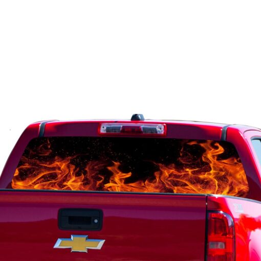 Flames Perforated for Chevrolet Colorado decal 2015 - Present