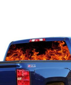 Flames Perforated for Chevrolet Silverado decal 2015 - Present