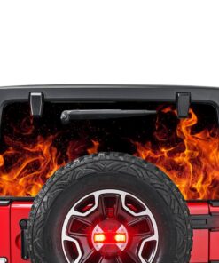 Flames Perforated for Jeep Wrangler JL, JK decal 2007 - Present