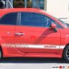 Racing Side Stripes Decal Sticker Compatible with Fiat 500 Abarth