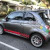 Side Stripes Decal 2x Sticker Compatible with Fiat 500 Abarth