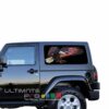 Rear Window USA Eagle 1 Perforated for Jeep Wrangler JL, JK decal 2007 - Present