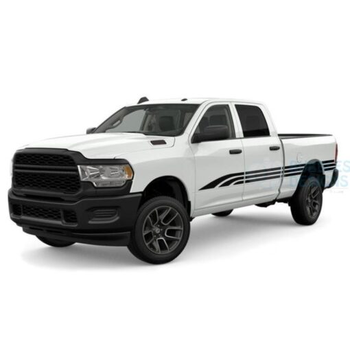 Line Stripes Door Decals Graphics Vinyl For Dodge Ram Crew Cab 2500 Side Door Sticker